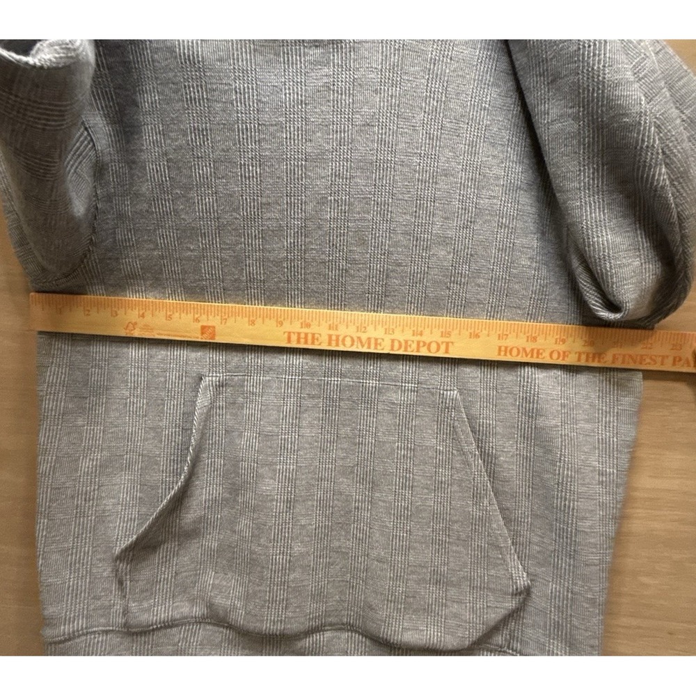 Alo Yoga Men's Glenplaid Colosseum Hoodie Gray Plaid Style M3192R - Picture 6 of 9
